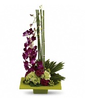Zen Artistry Tropical Orchid Flower Arrangement