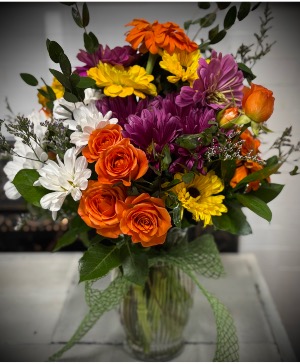 Zinnias and Daisies Bouquet